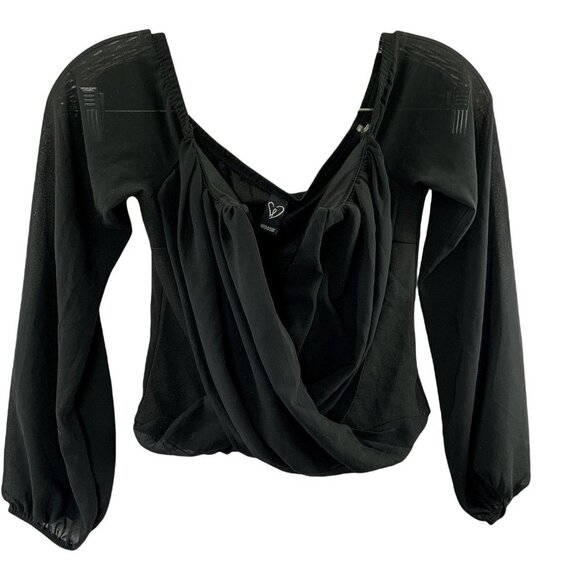 Windsor Women's Black Sheer Top - Picture 1 of 5